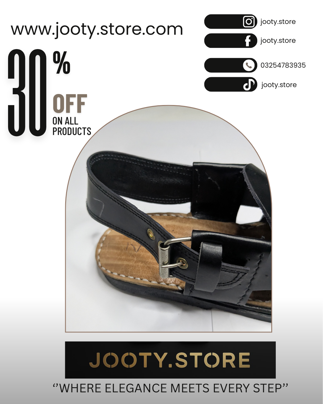 Black Premium Peshawari Chappal for Men – Handmade Leather | Wooden Sole | Round Front Design